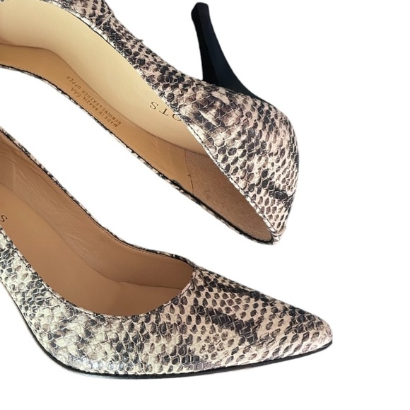 TALBOTS | Genuine Leather Snakeskin Heels | Size 6AA - Picture 9 of 14